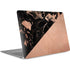 Black and Rose Gold Marble Split Apple MacBook Air Skin