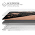 Black and Rose Gold Marble Split MacBook Cases