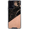 Black and Rose Gold Marble Split Moto G Power 5G (2024) Clear Case