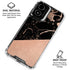Black and Rose Gold Marble Split Moto G Power 5G (2024) Clear Case