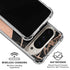 Black and Rose Gold Marble Split Pixel 9/9 Pro Clear Case