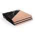 Black and Rose Gold Marble Split PlayStation PS4 Skins