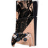 Black and Rose Gold Marble Split PlayStation PS5 Skins