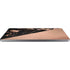 Black and Rose Gold Marble Split Laptop Skins