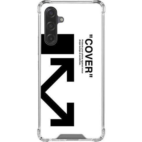 Black and White Arrows Galaxy A17 Clear Case