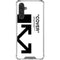 Black and White Arrows Galaxy A17 Clear Case