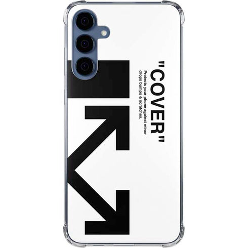 Black and White Arrows Galaxy A55 5G Clear Case