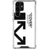 Black and White Arrows Galaxy S23 Ultra Clear Case