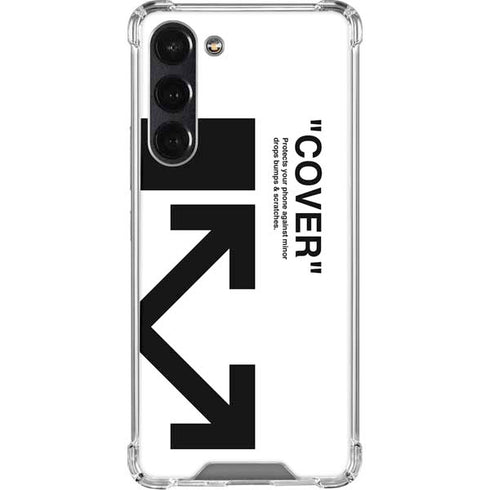 Black and White Arrows Galaxy S24 FE Clear Case