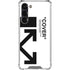 Black and White Arrows Galaxy S24 FE Clear Case