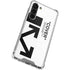 Black and White Arrows Galaxy S24 FE Clear Case