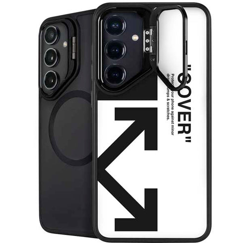 Black and White Arrows Galaxy S25 Kickstand Case