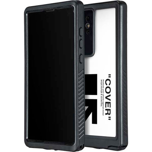 Black and White Arrows Galaxy S24 Ultra Waterproof Case