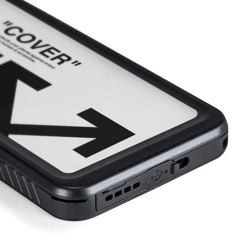 Black and White Arrows Galaxy S24 Waterproof Case