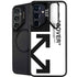Black and White Arrows Galaxy S25 FE Kickstand Case