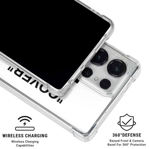 Black and White Arrows Galaxy S25 Ultra Clear Case