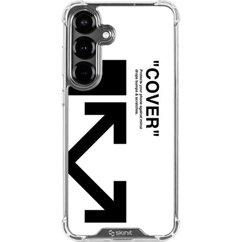 Black and White Arrows Galaxy S26 Clear Case