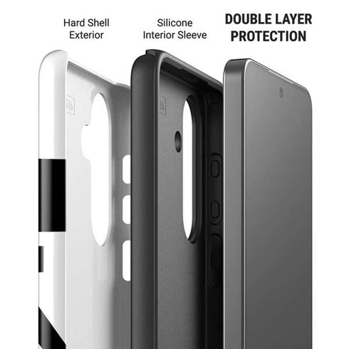 Black and White Arrows Galaxy S26 Impact Case