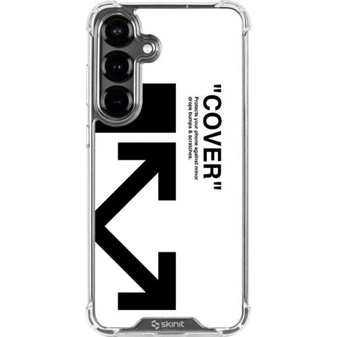 Black and White Arrows Galaxy S26 Plus Clear Case