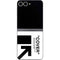 Black and White Arrows Galaxy Z Flip6 Skin