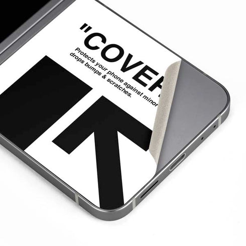 Black and White Arrows Galaxy Z Flip6 Skin