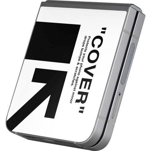 Black and White Arrows Galaxy Z Flip6 Skin