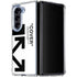 Black and White Arrows Galaxy Z Fold5 5G Clear Case
