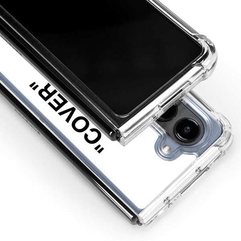 Black and White Arrows Galaxy Z Fold5 5G Clear Case