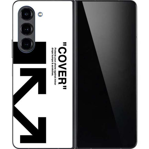 Black and White Arrows Galaxy Z Fold5 5G Skin