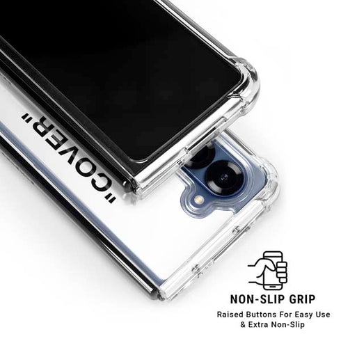 Black and White Arrows Galaxy Z Fold6 Clear Case