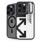 Black and White Arrows iPhone 14 Pro Kickstand Case
