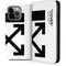 Black and White Arrows iPhone 14 Pro Max Folio Case