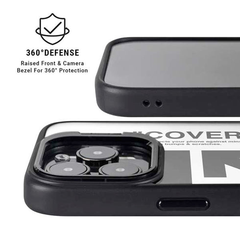 Black and White Arrows iPhone 14 Pro Max Kickstand Case