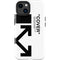 Black and White Arrows iPhone 15 Impact Case