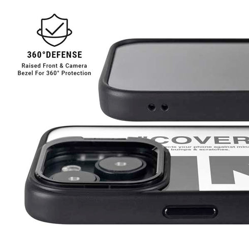 Black and White Arrows iPhone 15 Kickstand Case