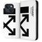 Black and White Arrows iPhone 15 Plus Folio Case