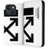 Black and White Arrows iPhone 15 Plus Folio Case