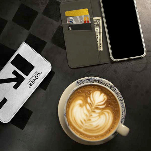 Black and White Arrows iPhone 15 Plus Folio Case