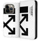 Black and White Arrows iPhone 15 Pro Folio Case