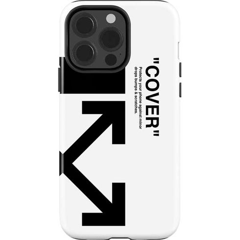Black and White Arrows iPhone 15 Pro Impact Case