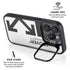 Black and White Arrows iPhone 15 Pro Kickstand Case