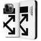 Black and White Arrows iPhone 15 Pro Max Folio Case
