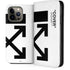 Black and White Arrows iPhone 15 Pro Max Folio Case