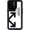 Black and White Arrows iPhone 15 Pro Waterproof Case