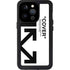 Black and White Arrows iPhone 15 Pro Waterproof Case