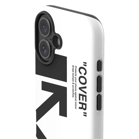 Black and White Arrows iPhone 16 Impact Case