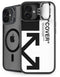 Black and White Arrows iPhone 16 Kickstand Case