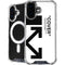 Black and White Arrows iPhone 16 Plus MagSafe Case