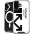 Black and White Arrows iPhone 16 Plus MagSafe Case