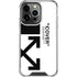 Black and White Arrows iPhone 16 Pro Clear Case